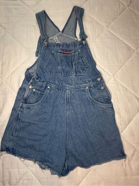 Vintage Denim Short Overalls - No Excuses
